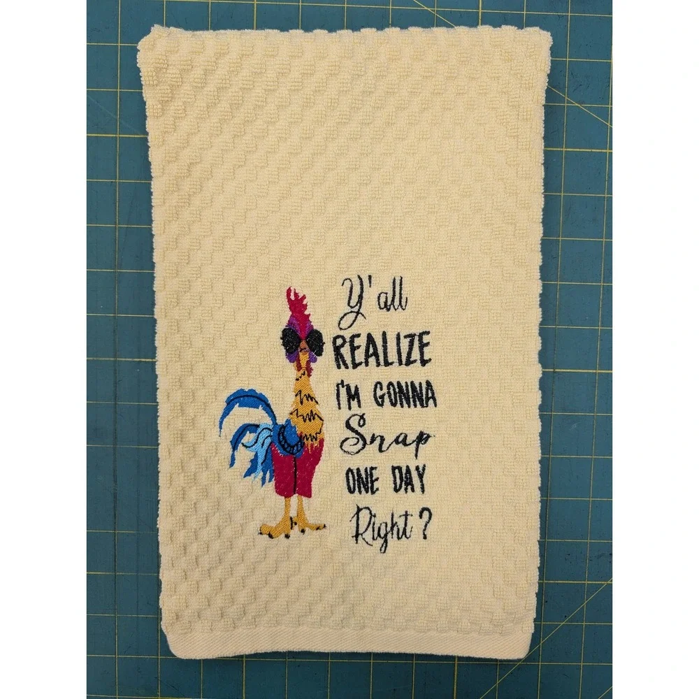 Ya'll Realize I'm Gonna Snap One Day Right? Kitchen Bath Bar Hand Towel